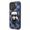 Karl Lagerfeld KLHCP13LPMNIKBL iPhone 13 Pro / 13 6.1 Hardcase Blue Monogram Ikonik Patch