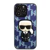 Karl Lagerfeld KLHCP13LPMNIKBL iPhone 13 Pro / 13 6.1 Hardcase Blue Monogram Ikonik Patch