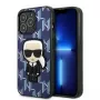 Karl Lagerfeld KLHCP13XPMNIKBL iPhone 13 Pro Max 6,7 inch Hardcase Blau Monogram Ikonik Patch