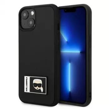Karl Lagerfeld KLHCP13S3DKPK Ikonik Patch Hard Case für iPhone 13 mini, Schwarz