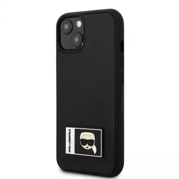 Karl Lagerfeld KLHCP13S3DKPK Ikonik Patch Hard Case für iPhone 13 mini, Schwarz
