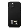 Karl Lagerfeld KLHCP13S3DKPK Ikonik Patch Hard Case für iPhone 13 mini, Schwarz