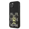 Karl Lagerfeld KF001284 Karlimals Cardslot Hard Case für iPhone 13/14/15 6,1 inch Schwarz