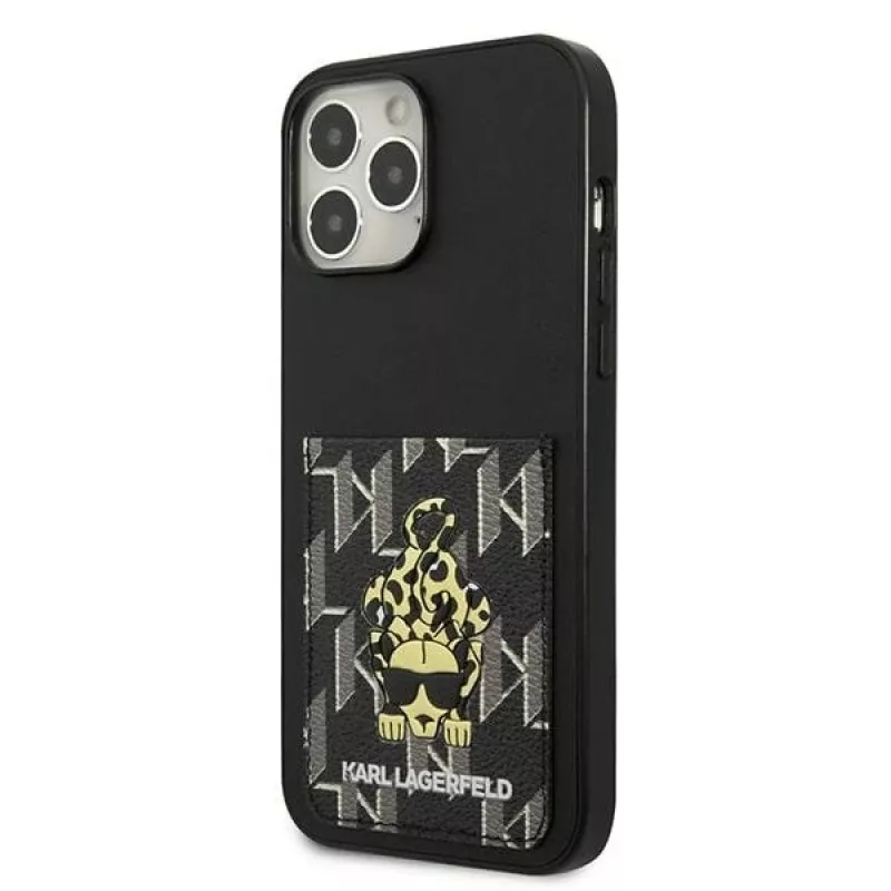 Karl Lagerfeld KLHCP13XCANCNK iPhone 13 Pro Max 6,7 inch Hardcase Black Karlimals Cardslot