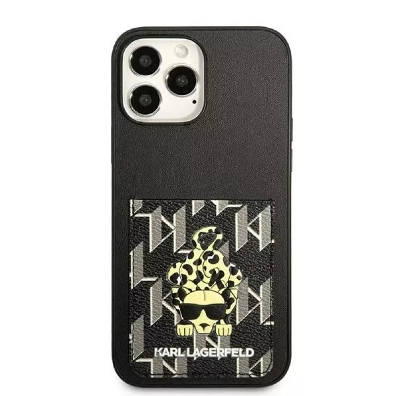 Karl Lagerfeld KLHCP13XCANCNK iPhone 13 Pro Max 6,7 inch Hardcase Black Karlimals Cardslot