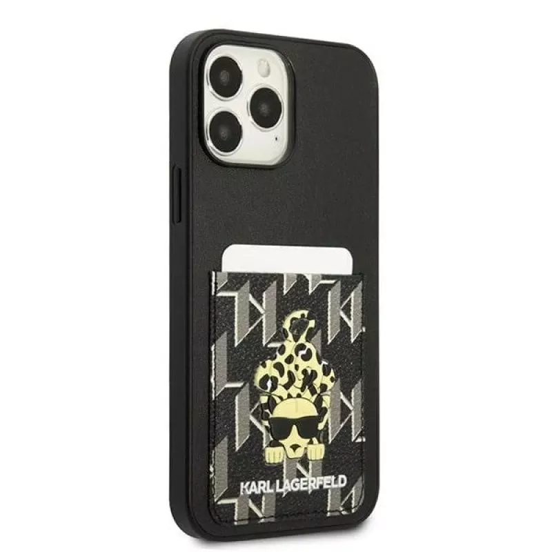 Karl Lagerfeld KLHCP13XCANCNK iPhone 13 Pro Max 6,7 inch Hardcase Black Karlimals Cardslot