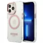 Guess Metal Outline MagSafe Hard Case für iPhone 13 Pro / 13 6,1 inch - Pink