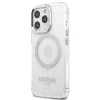 Guess GUHMP13LHTRMS Metal Outline MagSafe Hard Case für iPhone 13 Pro / iPhone 13 6,1 inch - Silber
