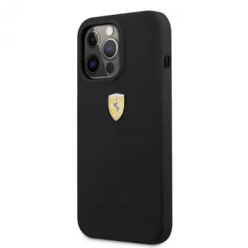 Ferrari FESSIHMP13LBK iPhone 13 Pro / 13 Silikon Hardcase MagSafe Schwarz