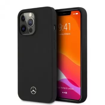Mercedes-Benz MEHMP13LSILBK iPhone 13 Pro/13 6,1 inch Schwarze Silikon-Hülle mit MagSafe