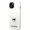 Karl Lagerfeld KLHMP14MSNCHBCH Hardcase Silicone MagSafe Case für iPhone 14 Plus / 15 Plus 6,7 inch Weiß Choupette