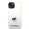 Karl Lagerfeld KLHMP14MSNCHBCH Hardcase Silicone MagSafe Case für iPhone 14 Plus / 15 Plus 6,7 inch Weiß Choupette