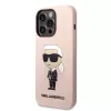 Karl Lagerfeld KLHCP14XSNIKBCP Ikonik Silicone Hard Case für iPhone 14 Pro Max 6,7 Zoll Pink