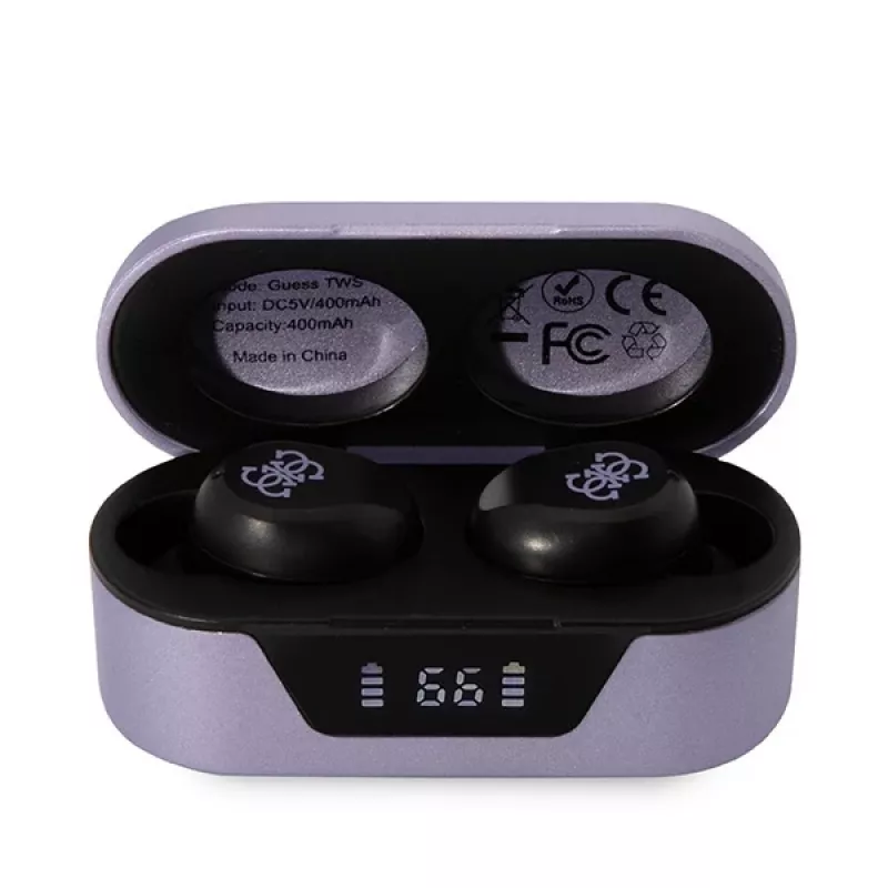 Guess GUTWST31EU True Wireless Stereo Bluetooth 5.3 Ohrhörer mit Ladecase - Lila