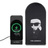 Karl Lagerfeld Foldable 2-in-1 Wireless Charger 15W Black Ikonik MagSafe