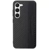 AMG Hard Case für Samsung Galaxy S23+ (SM-S916) - Carbon Stripe & Embossed, Schwarz