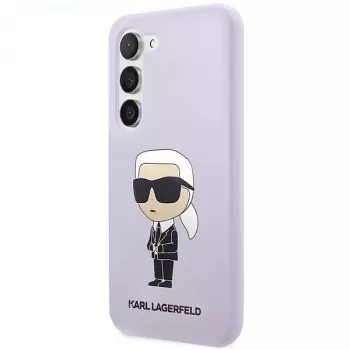 Karl Lagerfeld Ikonik Silicone Case für Samsung Galaxy S23+ (SM-S916) - Lila