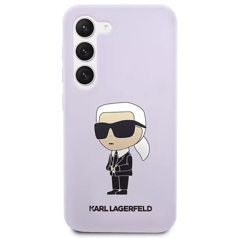 Karl Lagerfeld Ikonik Silicone Case für Samsung Galaxy S23+ (SM-S916) - Lila