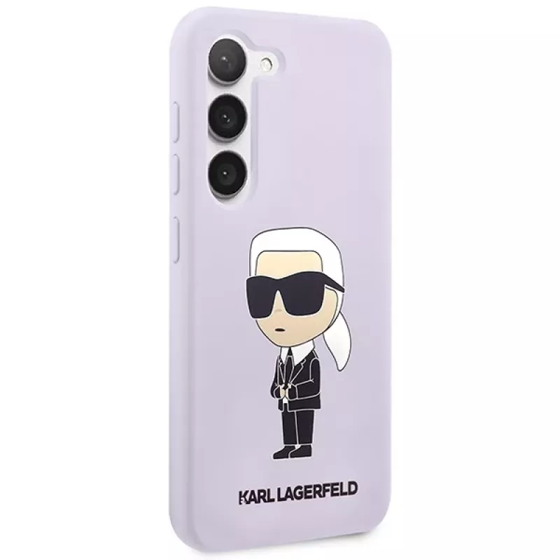 Karl Lagerfeld Ikonik Silicone Case für Samsung Galaxy S23+ (SM-S916) - Lila