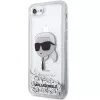 Karl Lagerfeld KLHCI8LNKHCH Hardcase Glitter Karl Head für iPhone 7/8/SE 2020/SE 2022, Silber