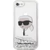 Karl Lagerfeld KLHCI8LNKHCH Hardcase Glitter Karl Head für iPhone 7/8/SE 2020/SE 2022, Silber