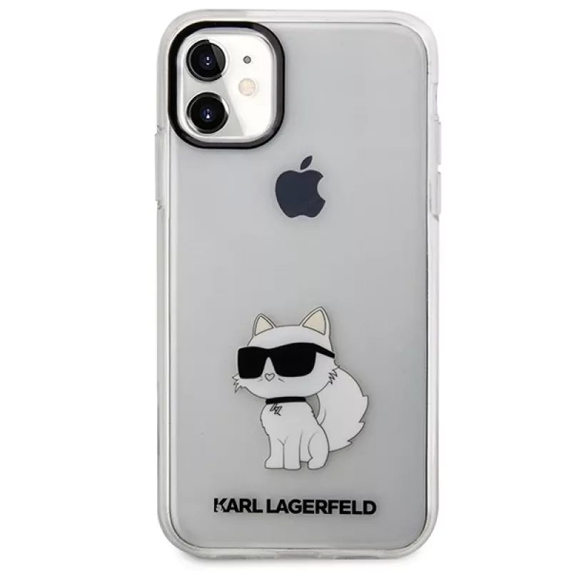 Karl Lagerfeld Ikonik Choupette Hard Case für Apple iPhone 11 / XR 6,1 inch Transparent
