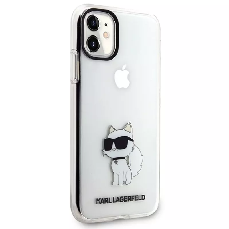 Karl Lagerfeld Ikonik Choupette Hard Case für Apple iPhone 11 / XR 6,1 inch Transparent