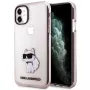 Karl Lagerfeld Ikonik Choupette Hard Case für iPhone 11 / XR 6,1 inch - Pink