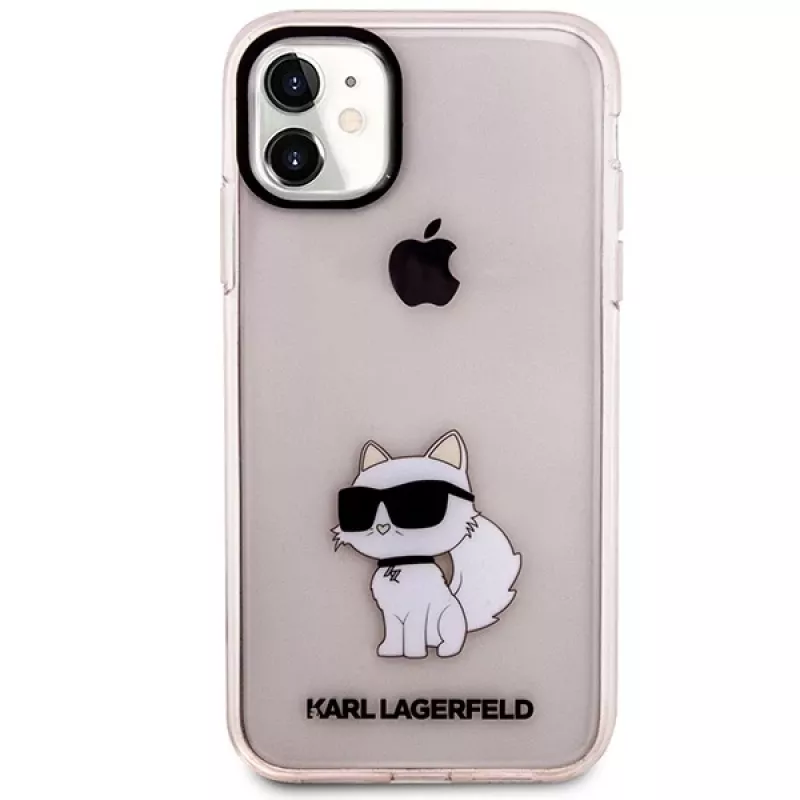 Karl Lagerfeld Ikonik Choupette Hard Case für iPhone 11 / XR 6,1 inch - Pink