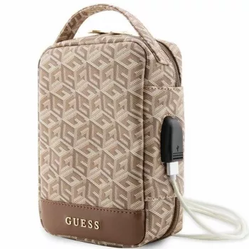 Guess GUHBHGCFSEW Organizer Bag Braun GCube Stripe