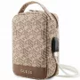 Guess GUHBHGCFSEW Organizer Bag Braun GCube Stripe