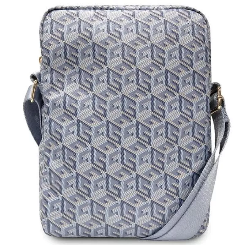 Guess GUTB10HGCFSEB GCube Stripe Tablet Bag 10 inch Blue
