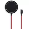 Ferrari FECBMSMENK 15W MagSafe Wireless Charging Pad - Schwarz