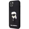 Karl Lagerfeld KLHCP14M3DRKINK Hardcase Rubber Ikonik 3D für iPhone 14 Plus / 15 Plus 6.7 Schwarz