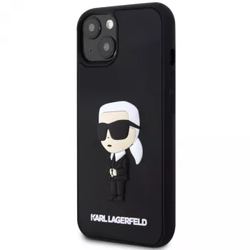 Karl Lagerfeld KLHCP14M3DRKINK Hardcase Rubber Ikonik 3D für iPhone 14 Plus / 15 Plus 6.7 Schwarz
