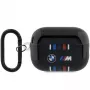 BMW AirPods Pro 2nd Generation Schutzhülle Schwarz mit M-Stripe Design