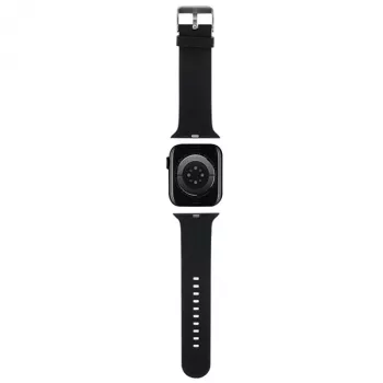Karl Lagerfeld 3D Rubber Karl Head Armband für Apple Watch 38/40/41mm Schwarz