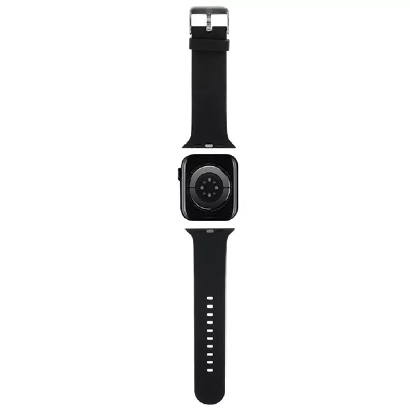 Karl Lagerfeld 3D Rubber Karl Head Armband für Apple Watch 38/40/41mm Schwarz