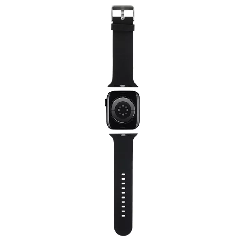 Karl Lagerfeld 3D Rubber Karl Head Watch Strap für Apple Watch 42/44/45/49mm Schwarz