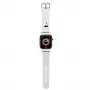 Karl Lagerfeld 3D Rubber Karl Head Apple Watch Armband 42/44/45/49mm Weiß