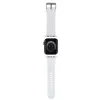 Karl Lagerfeld 3D Rubber Karl Head Apple Watch Armband 42/44/45/49mm Weiß