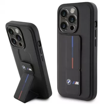 BMW Hardcase Grip Hot Stamp für iPhone 15 Pro 6,1 inch Schwarz