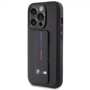 BMW Hardcase Grip Hot Stamp für iPhone 15 Pro 6,1 inch Schwarz