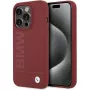 BMW M Collection Silicone Hard Case mit MagSafe für Apple iPhone 15 Pro 6,1 inch Rot Big Logo