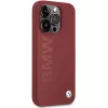 BMW M Collection Silicone Hard Case mit MagSafe für Apple iPhone 15 Pro 6,1 inch Rot Big Logo