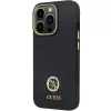 Guess GUHCP13LM4DGPK iPhone 13 Pro / 13 Hardcase Silicone Logo Strass 4G Black