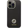 Guess GUHCP13LM4DGPK iPhone 13 Pro / 13 Hardcase Silicone Logo Strass 4G Black
