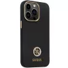 Guess GUHCP13LM4DGPK iPhone 13 Pro / 13 Hardcase Silicone Logo Strass 4G Black