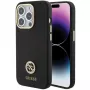 Guess GUHCP15LM4DGPK iPhone 15 Pro 6.1 Black Hardcase Silicone Logo Strass 4G