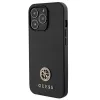 Guess GUHCP13LPS4DGPK Hardcase für Apple iPhone 13 Pro 6,1 Zoll Schwarz Strass Metall-Logo